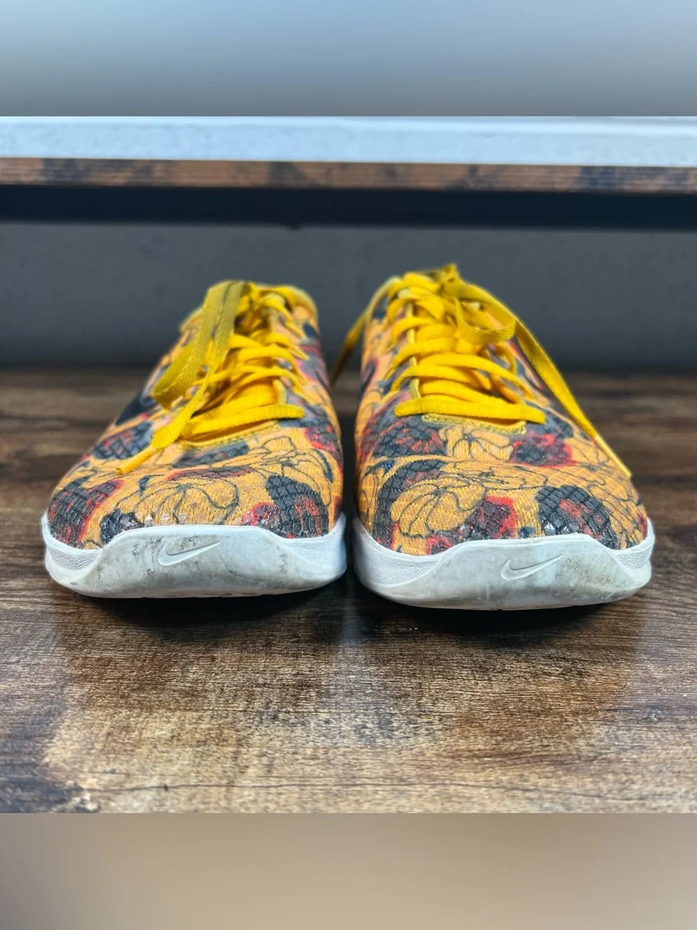 Nike Sneakers Metcon 4 XD Premium Floral Print Gold CD3473-700 Women's 9
